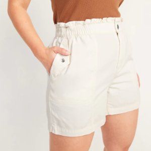 NWT Old Navy High-Waisted Twill Utility Shorts XXL
